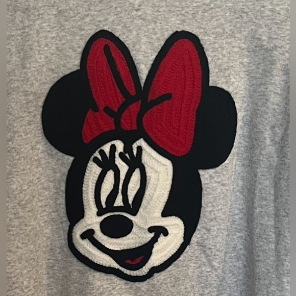 Disney Minnie Mouse Embroidered Hooded Sweatshirt, Size Large NWOT - Picture 8 of 8